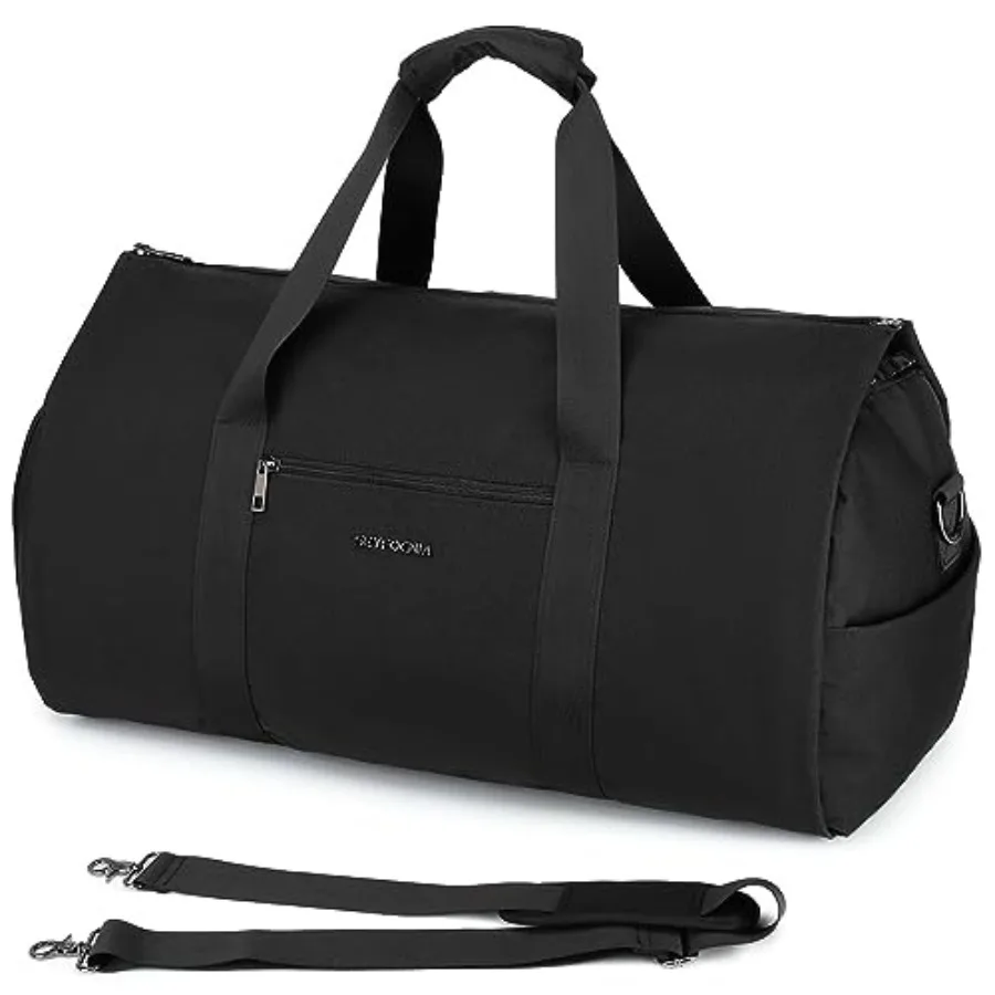 

Convertible Carry on Garment Bag for Women, Garment Bags for Travel with Shoe Pouch 2 in 1 Hanging Suitcase Suit Bag for Women