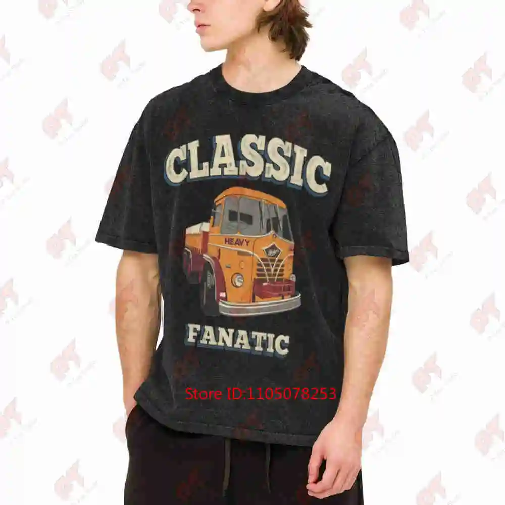 Foden Classic Fanatic Trucker Lorry Vintage Retro Wagon Vintage Washed Tee Pure Cotton T-Shirt
