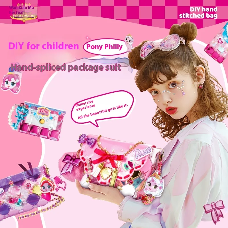 

Genuine Filly Cuties Kids Diy Handmade Toy Puzzle Bag Making Material Girls Festival Birthday Gift Educational Plaything