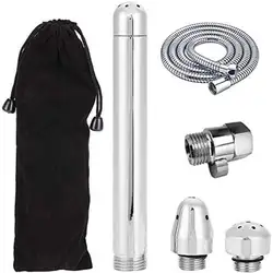 Kit de bidé para ducha, Kit de Enema, 3 cabezales, sistema de limpieza, regulador y manguera, accesorios de baño