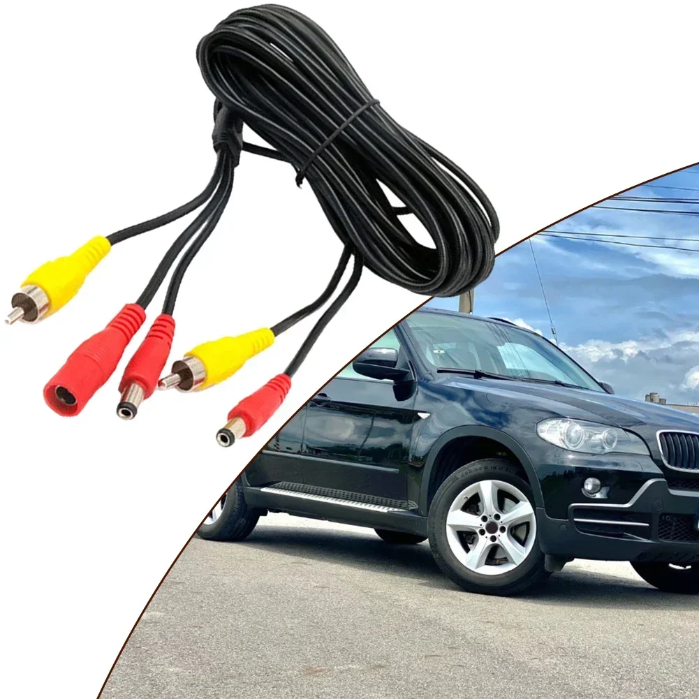 

Black Abs 7M Car DC Video AV Extension Cable Wire For Car Backup Camera Car Cable Direct Replacement Car Accessories