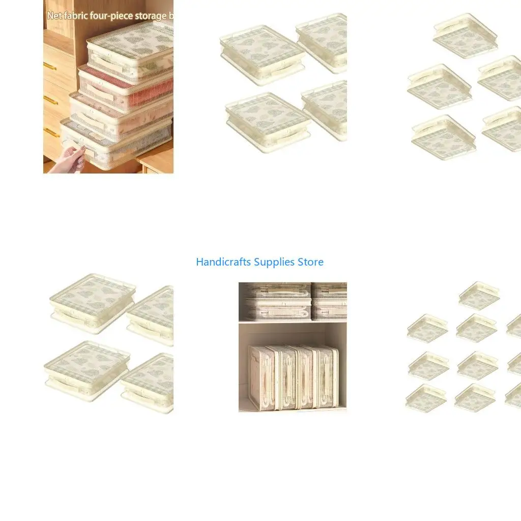 R1WA Breathable Dustproof Drawer Organizers Fabric Materials for Clothing Storage Modular Foldable Efficient Container