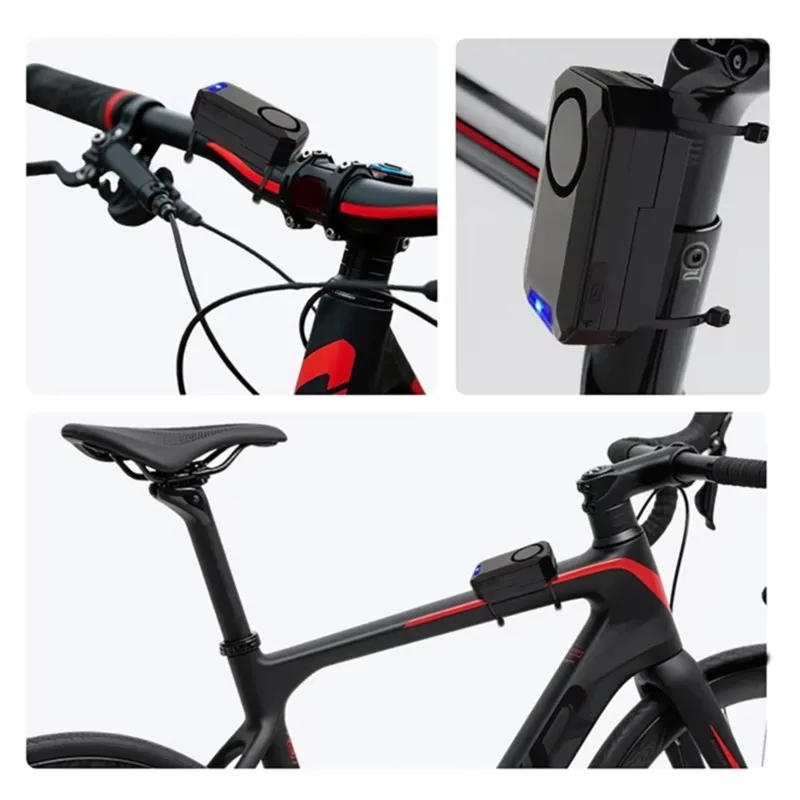 【CYBER MONDAY】Bicycle Alarm 135Db Adjustable Siren IPX5 Multi-Functional With Remote Control For Motobike