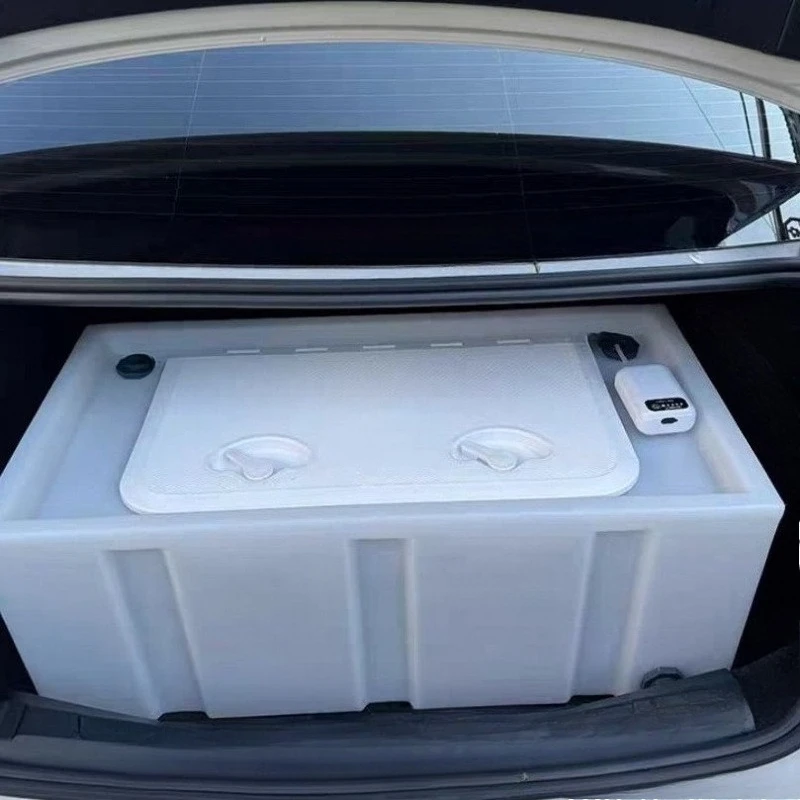 40/60/70/80/95/100L New Car Fishing Box Transportation Live Fish Bucket Thickened Environmentally Friendly Plastic Storage Tank