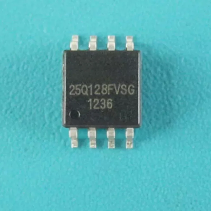 10PCS W25Q128FVSG New Original 128Mbit SPI NOR Flash SOIC8 SOP8 16MB QPI Memory IC