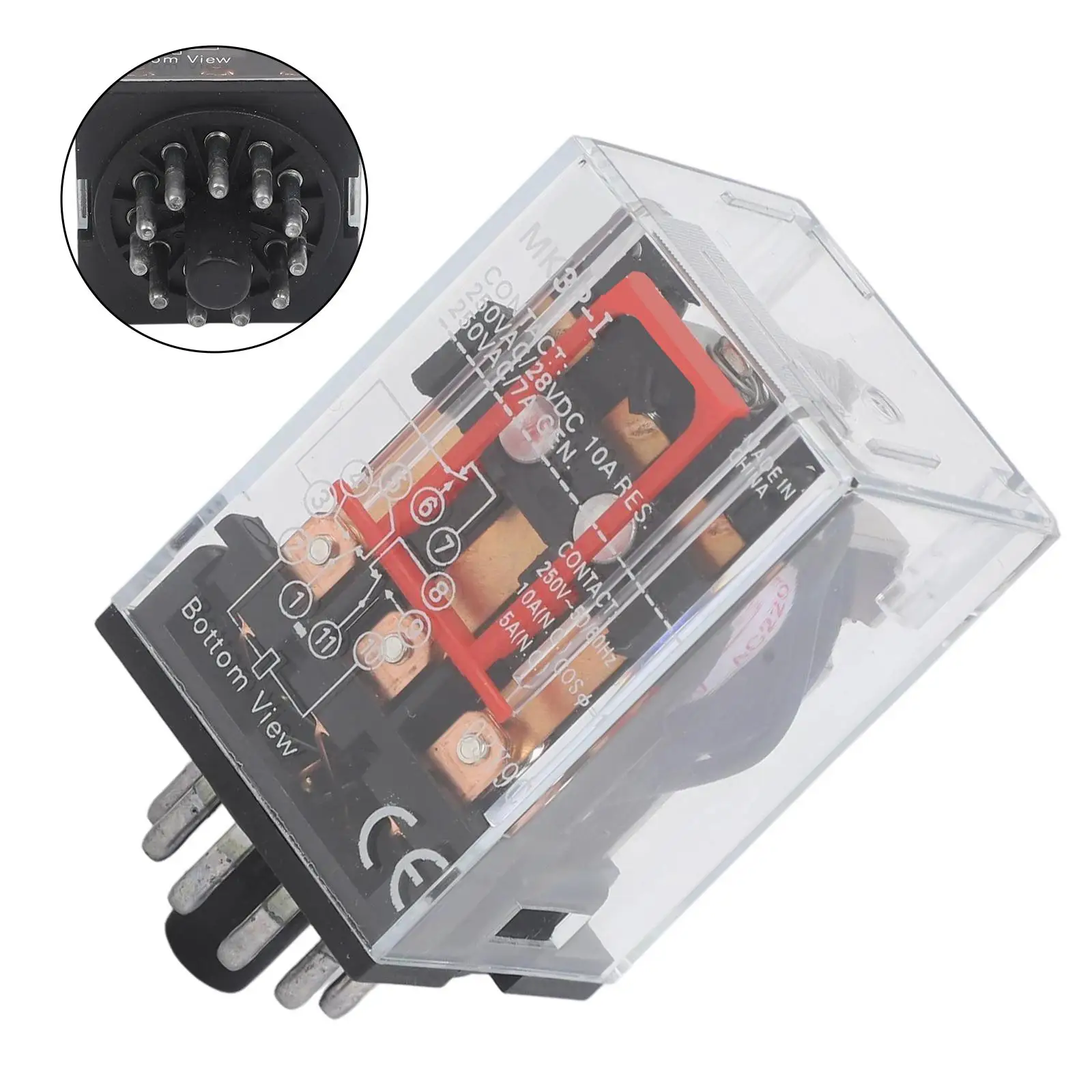 

1pc MK3P-I MK3P AC 220V 220VAC Relay 11 Pin 10A 250VAC FS Small General Purpose Electromagnetic Relay Without Base Electrical