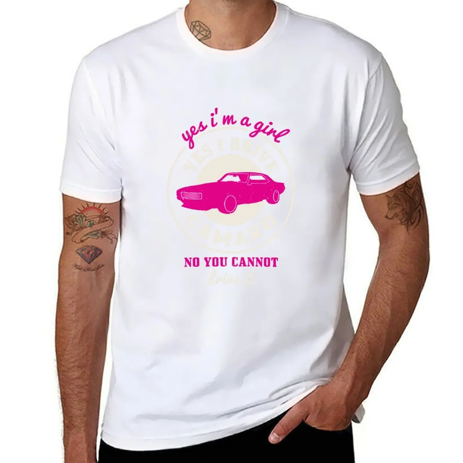 

Yes I’m a girl yes I drive Camaro no you cannot drive it T-Shirt cotton t shirts man 100% funny t shirts cotton T-Shirt