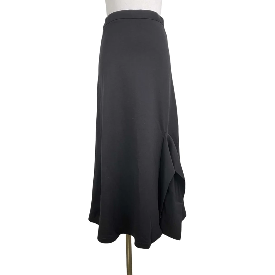 تنورة ميدي قطنية عالية الخصر من Ele مرقعة للتخسيس غير متناظرة تنورة نسائية جديدة ملونة لموسم الربيع