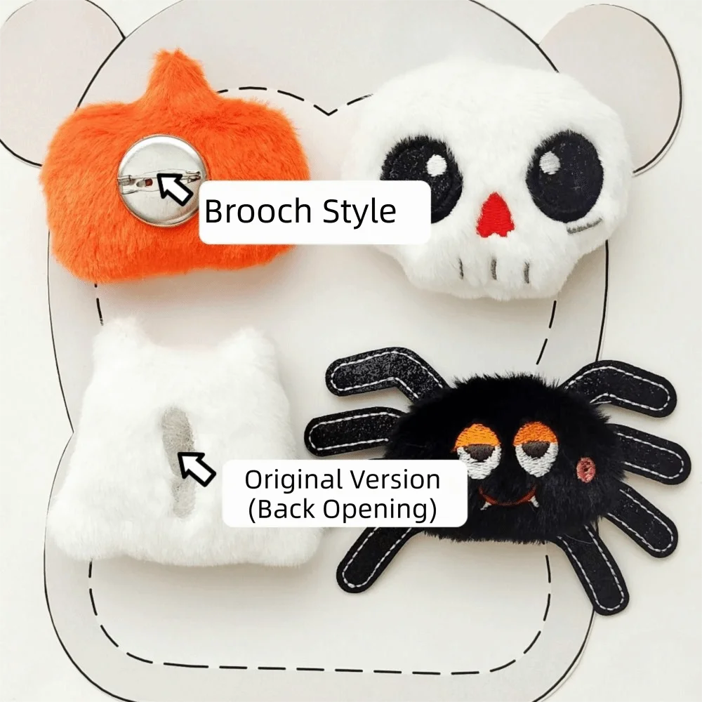 Mini Trumpet Halloween Brooch The Size of A Palm Compact Sticker Style Cartoon Accessory 3D 3–6cm Mini Accessory