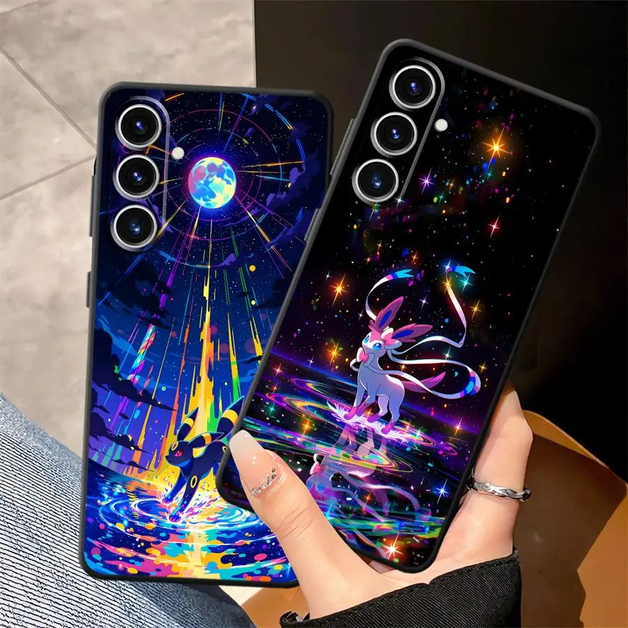P-PokemonS Umbreon Sylveon Phone Cover Case for Samsung Galaxy A17 A12 A36 A26 A24 A20s A27 A52 A15 A51 A71 A13 A14 A34 A73 A16