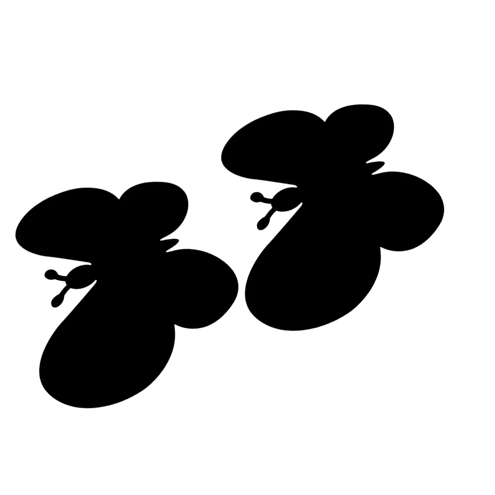 

2 Pcs Butterfly Decoration Wall Stickers Butterflies Decals 3d Decorations Party