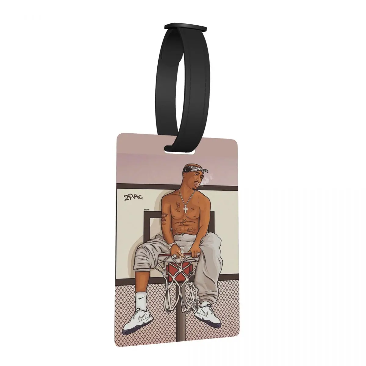 

Рэпер Тупак 2PAC хип-хоп багажные бирки аксессуары для чемодана дорожный милый багаж посадочная бирка держатель этикетки ID имя адреса