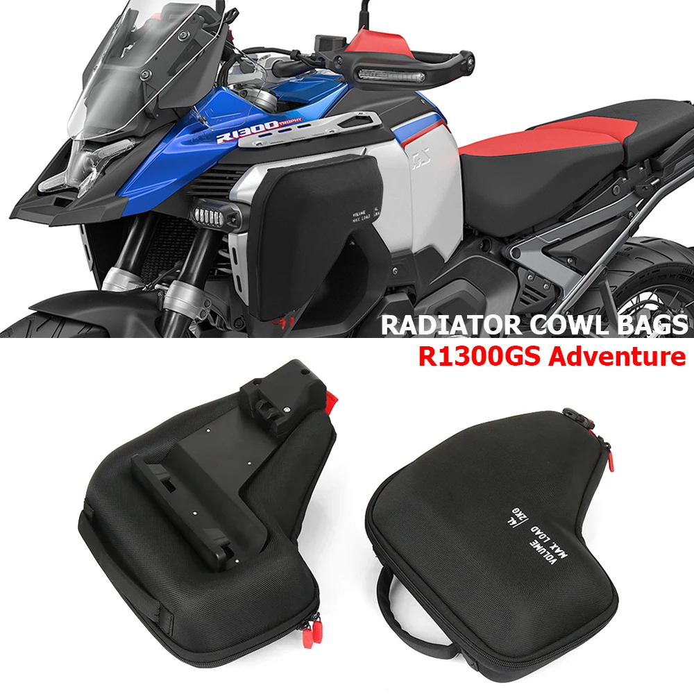 

For BMW R 1300 GS ADV R1300GSA 2024 2025 Motorcycle Accessories Left Right Radiator Cowl Bags Waterproof Side Fairing Tool Bag