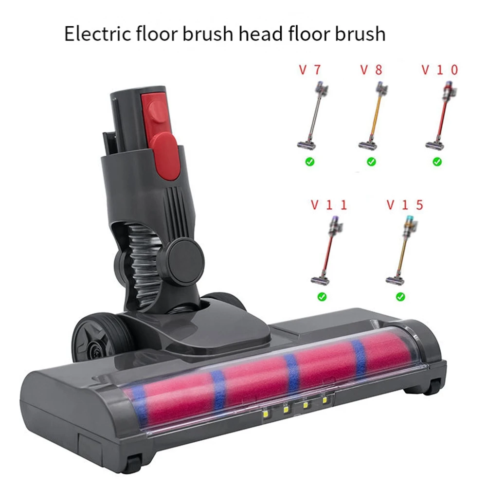 M17K-استبدال رأس فرشاة دوارة ناعمة مع ضوء LED لدايسون V15 V8 V7 V10 V11 مكنسة كهربائية مرفق أرضية من الخشب الصلب