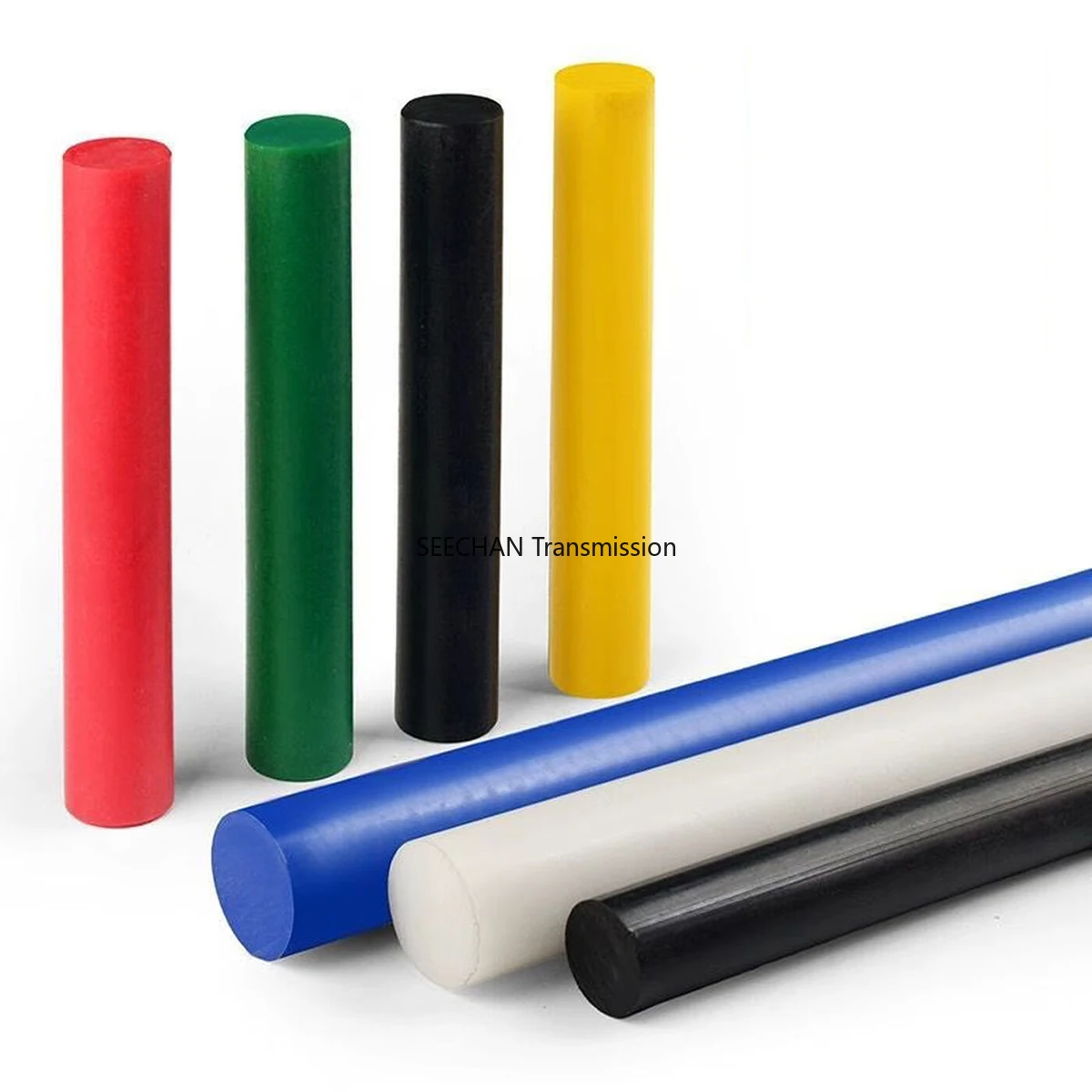 Dia 3-40mm Colored HDPE Rod 500mm Length Polyethylene Bar Red Yellow Green Black White Blue Solid Plastic Bar Machining Material