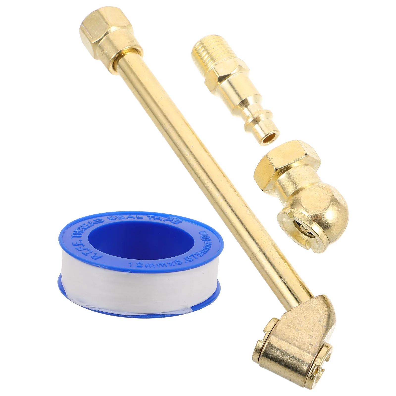 

Car Tire Inflator Chuck Metal Connector Quick Fittings Air Hose Threaded 1 4 NPT External Copper Plated Iron Valve Stem Adapter