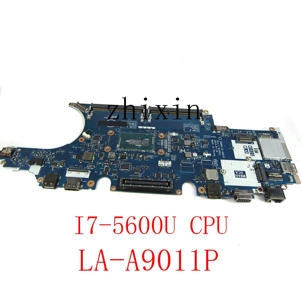 

yourui for Dell Latitude E5450 laptop motherboard with I7-5600U CPU CN-0X4WN9 0X4WN9 ZAM70 LA-A901P full test