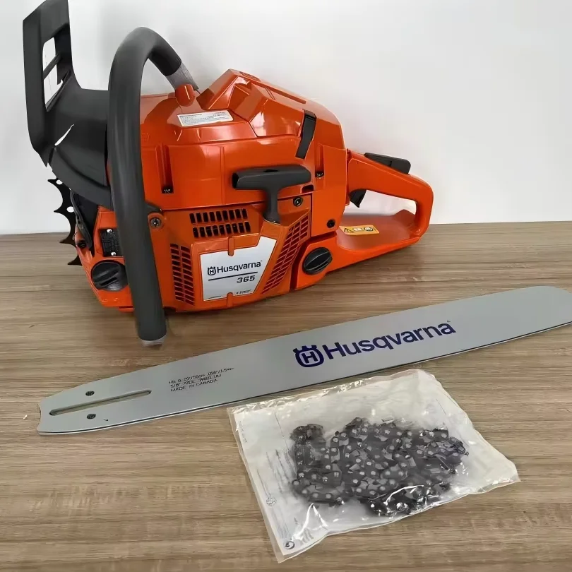 Husqna 365 Chainsaw 65.5cc High Power 2 Stroke Petrol Chainsaw for Tree Cutting and Logging