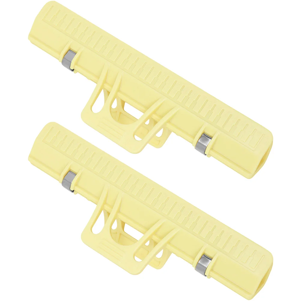 

2 Pcs Piano Book Clips Musical Instrument Holder Macaron Page Yellow for Score