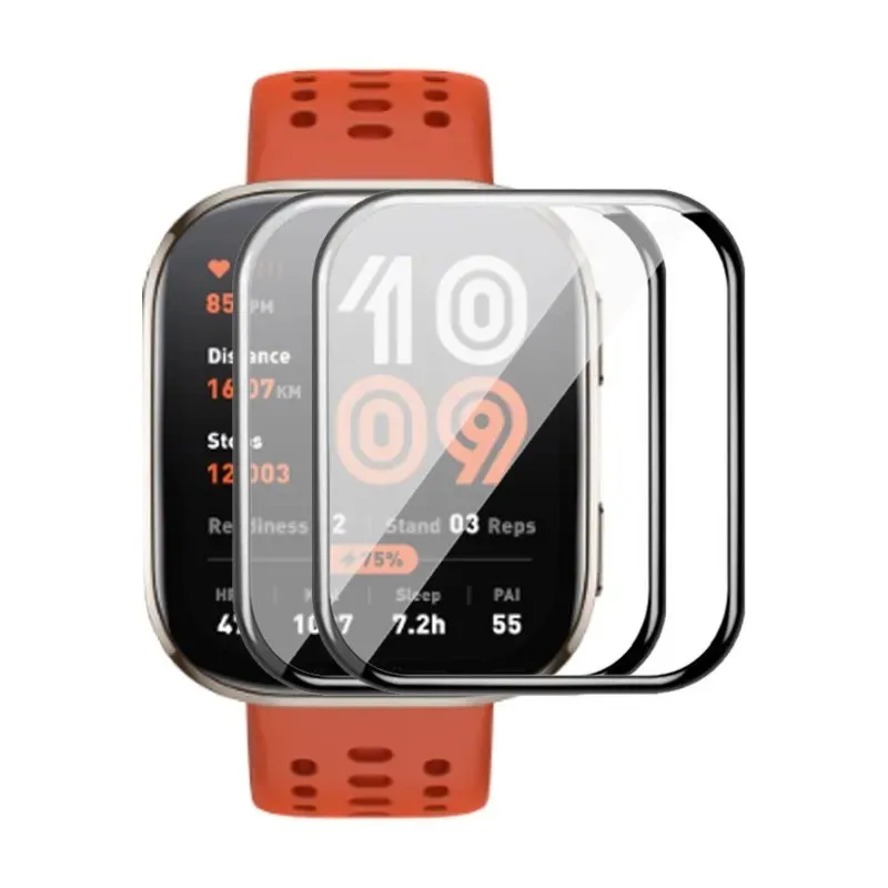 HD Watch Cover Film for Huami Amazfit Bip 6 Bip5 Bip3 3Pro/BipU/UPro Full Coverage Protective Film