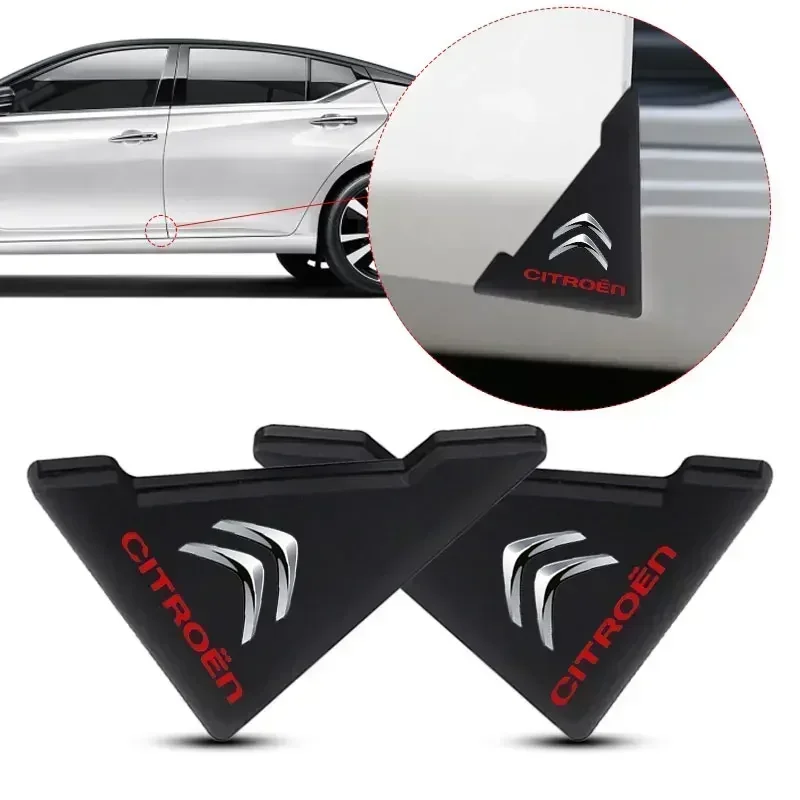 2pcs Car Door Corner Protection Decals Stickers for Citroen C1 C4 C3 C5 DS3 DS5 DS4 Berlingo Jumper ZX Xsara Spacetourer Numero