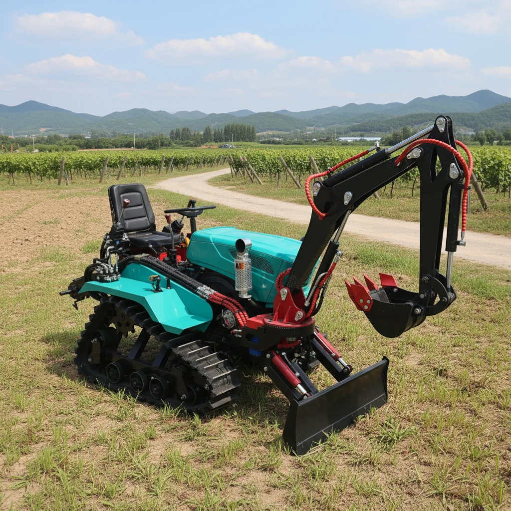 Customize 35hp Epa Mini Track Crawler Tractor Waterproof Farm Tractor Multi Purpose Front Loader Digger Plow Trencher