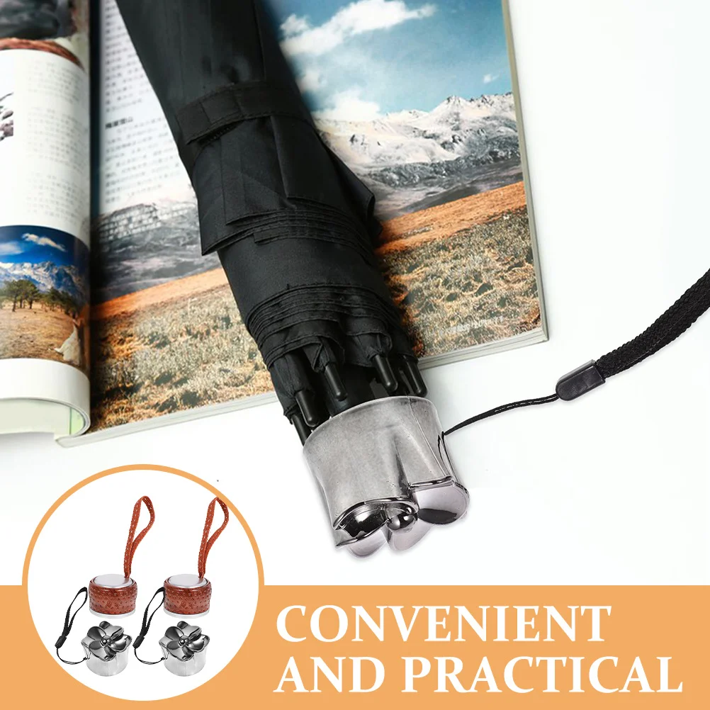 

4Pcs Replaceable Umbrella Handle Grip Fine Texture Non-Slip Comfortable Replacement for Foldable Umbrella Handle Repair Use