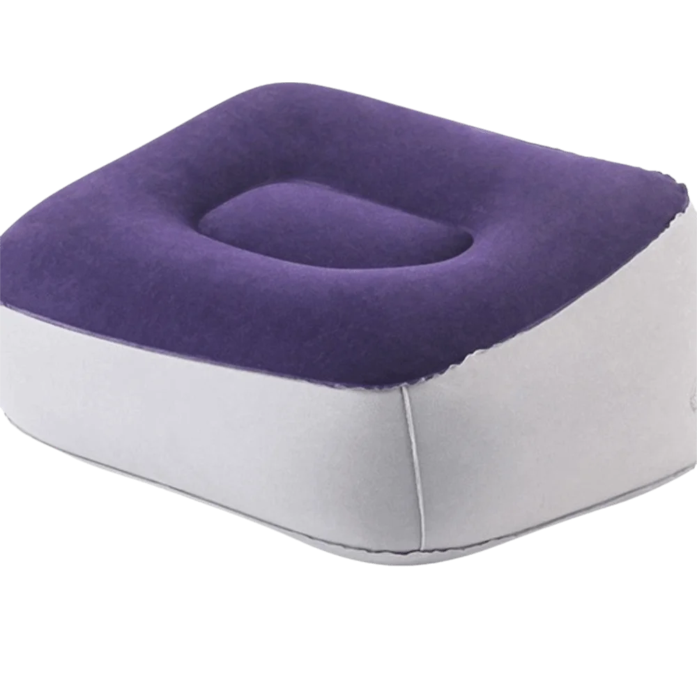 Press-to-Inflate Inflatable Booster Seat Fabric Foldable Portable Foot Rest Muscle Relief Waterproof Air Seat Cushion Home Use