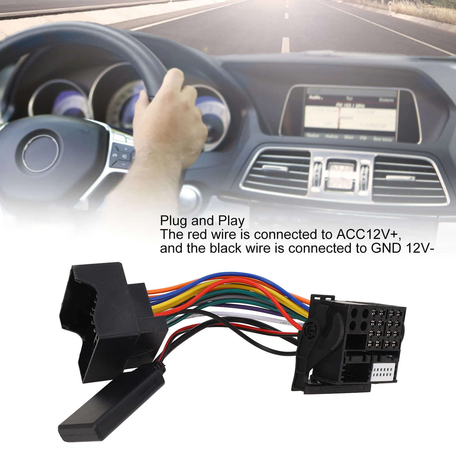 16Pin Car Bluetooth 5.0 Module Radio Bluetooth AUX Adapter Fit For Mercedes Benz W169 W245 W203 W209 W164