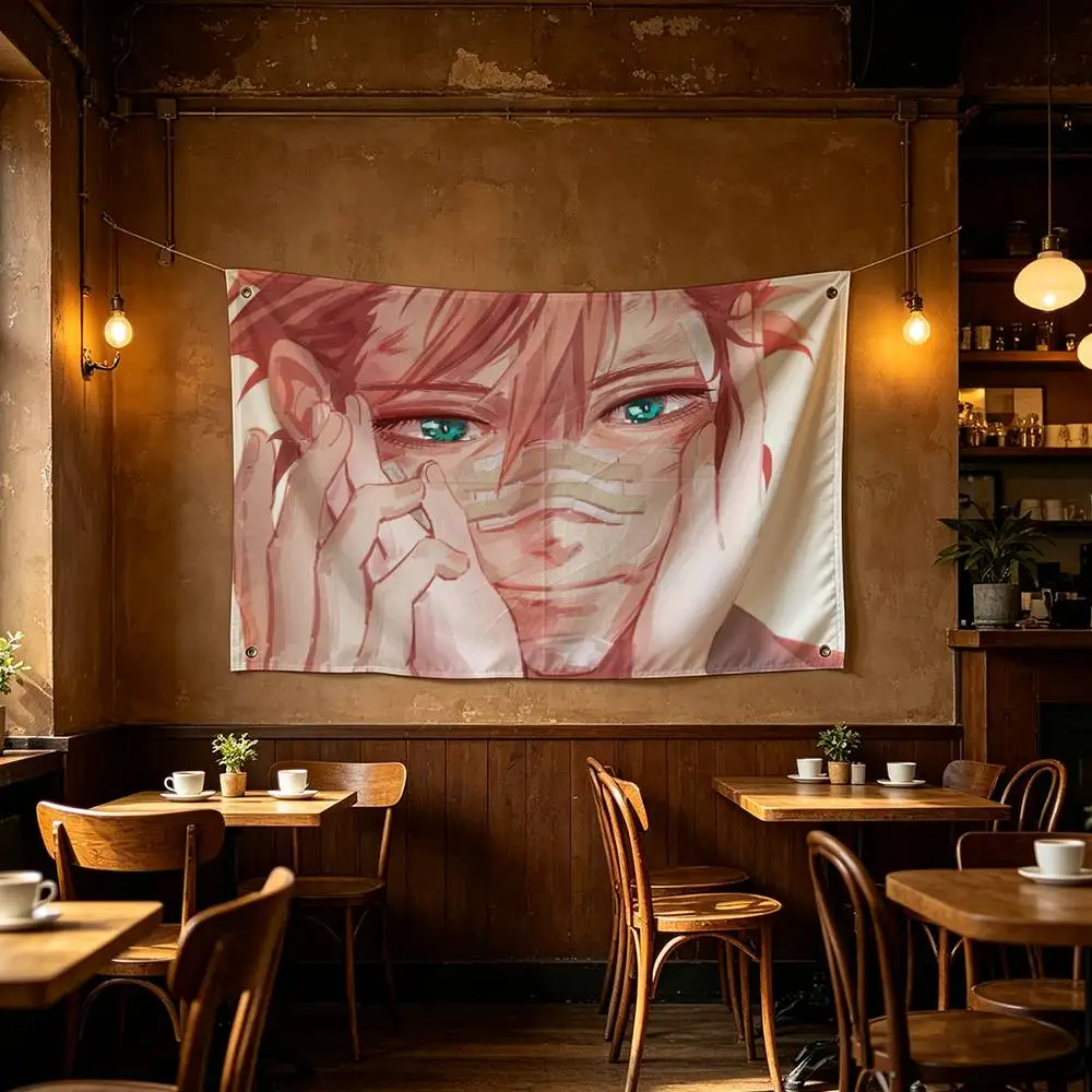 ID Invaded Akihito Narihisago Flags Wall Hanging Tapestry Outdoor Garage Room Decorative flag Background Blanket