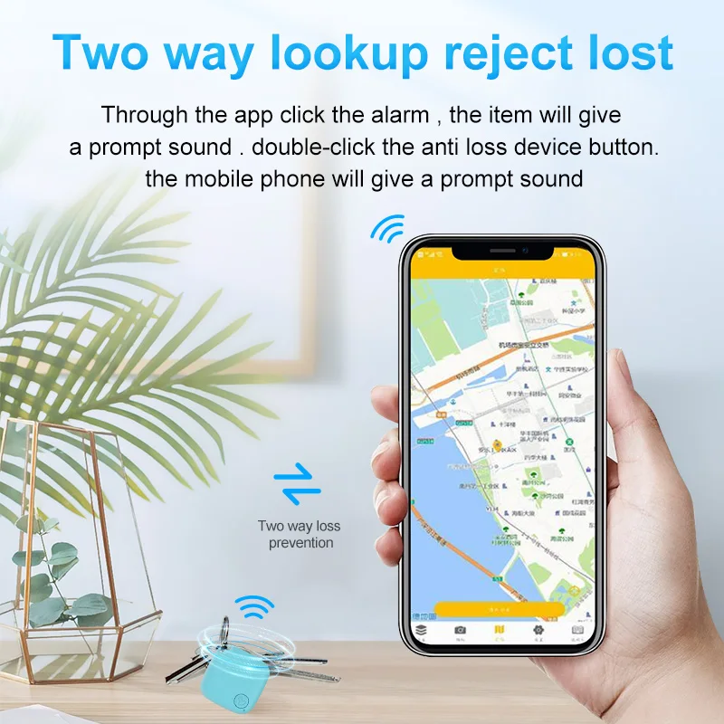 Миниатюрное устройство для отслеживания, Bluetooth, функция защиты от потери, устройство для поиска ключей, интеллектуальное определение местоположения, 5,0, двойной сигнал тревоги, устройство для поиска домашних животных