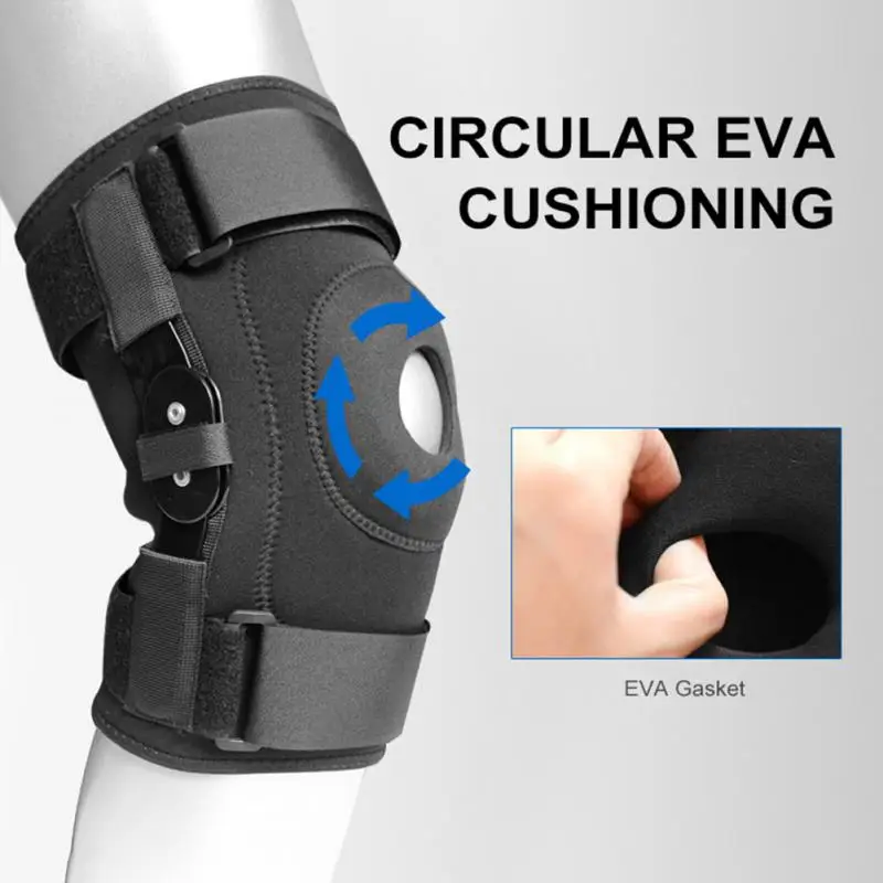 

1PC Knee Joint Brace Support Adjustable Breathable Knee Stabilizer Kneepad Strap Patella Protector Guard Meniscus Hinge Support