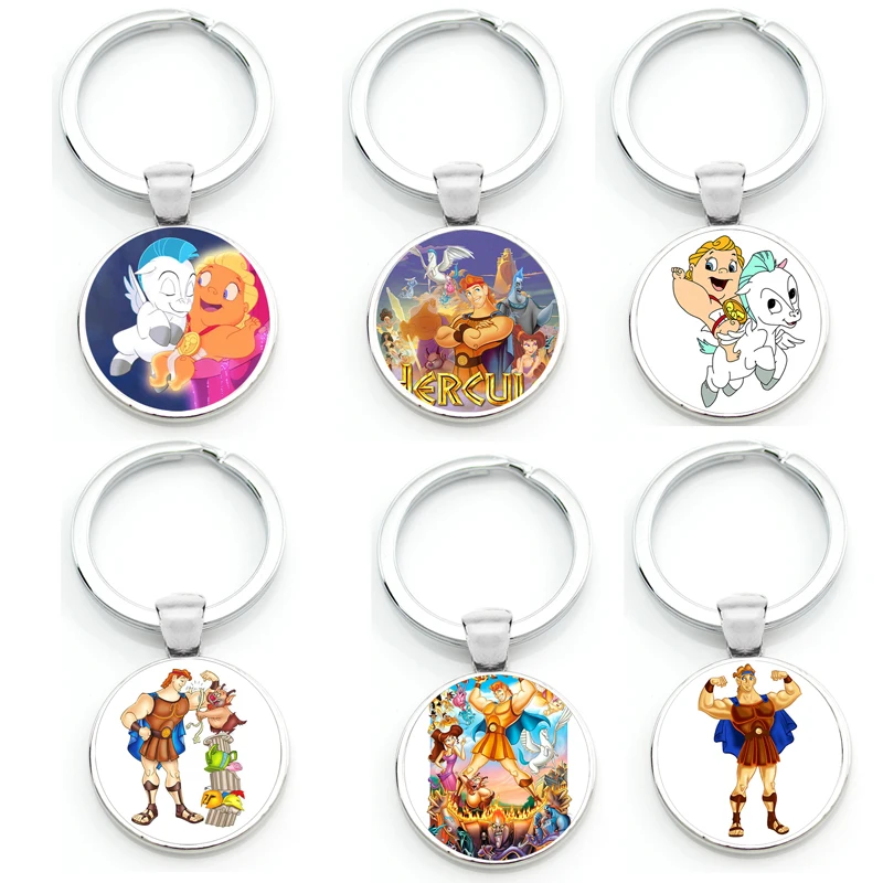 Anime His Megara Her Hercules llavero a juego para parejas llavero Mental del Día de San Valentín colgante de cadena para niños adultos