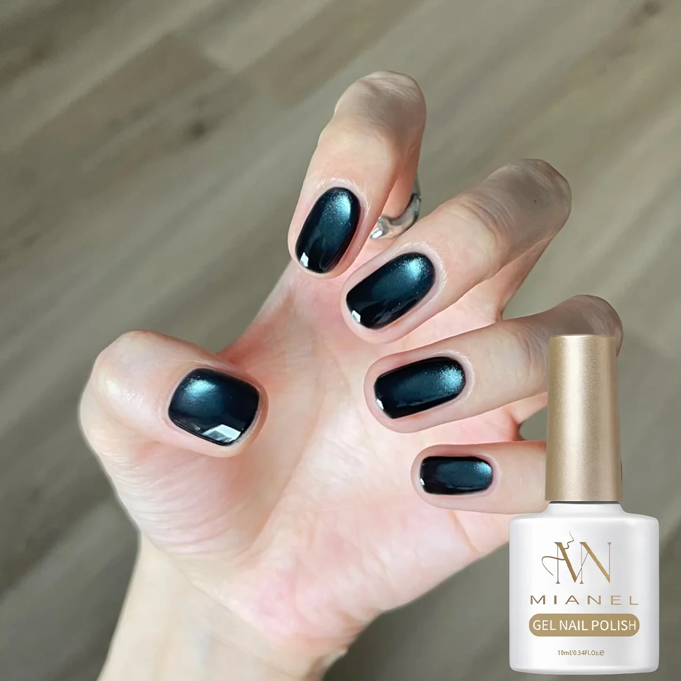 MIANEL Dark Night Blue Cat Eye Nail Gel Skin Brightening Dark Blue Glass Bead for Nail Salon Summer 2026 New Arrival