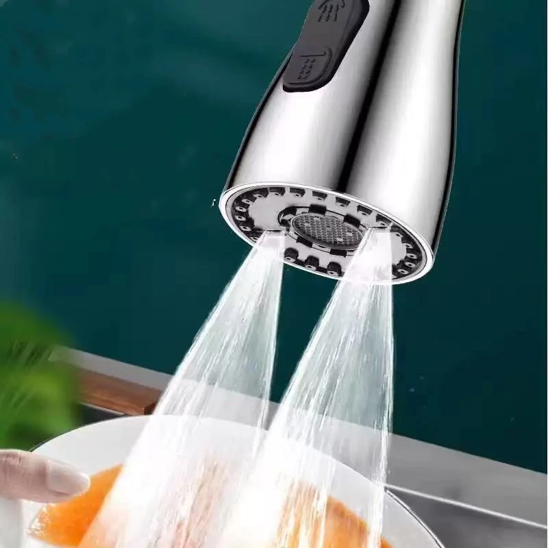 Kitchen Pull Out Faucet Sprayer Nozzle 3 Modes ABS Water Saving Bathroom Basin Sink Shower Spray Head For 1/2