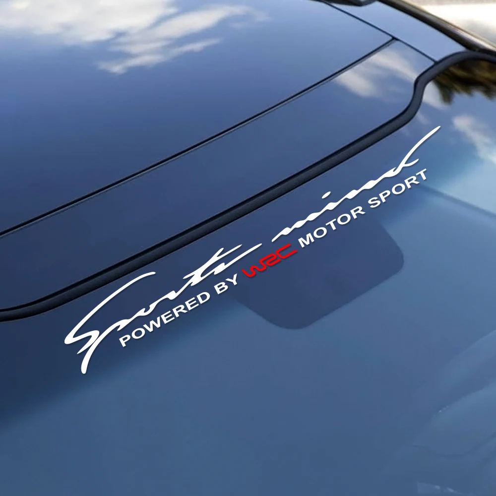 Car Front Rear Windshield WRC Sticker For Kia Sportage Ford Fusion Lexus RX Jeep Renegade Universal Decor Decal Auto Accessories