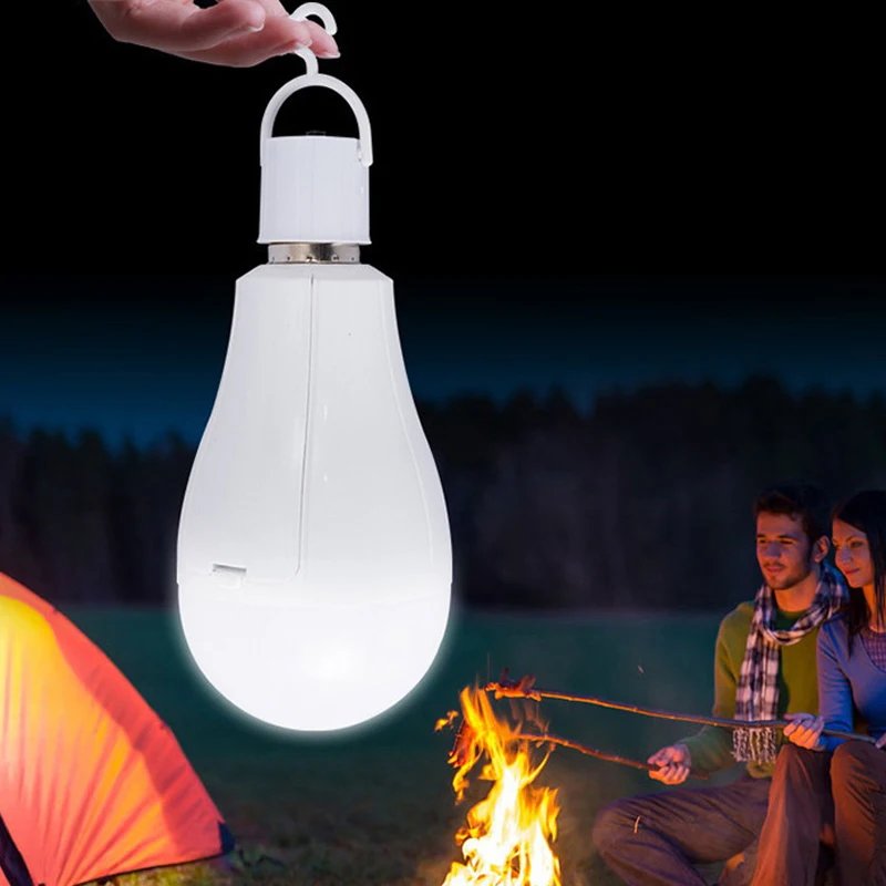 

Versatile LED TYPE-C Rechargeable Light Bulb E27 20W 85-265V Emergency Bulb Hanging Camping Lamp LED Bulb Light