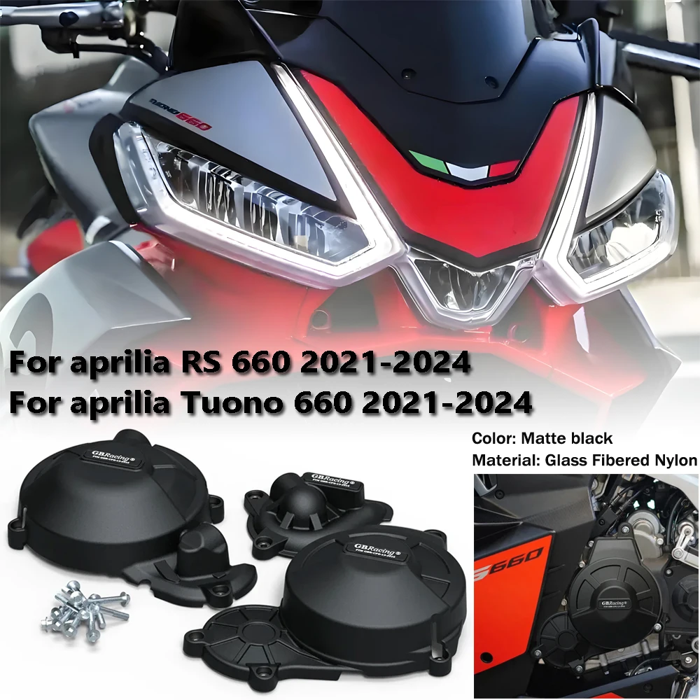

for Aprilia TUONO 660 RS 660 2021-2024 engine, suitable for GB racing engine, protective cover, motorcycle accessories