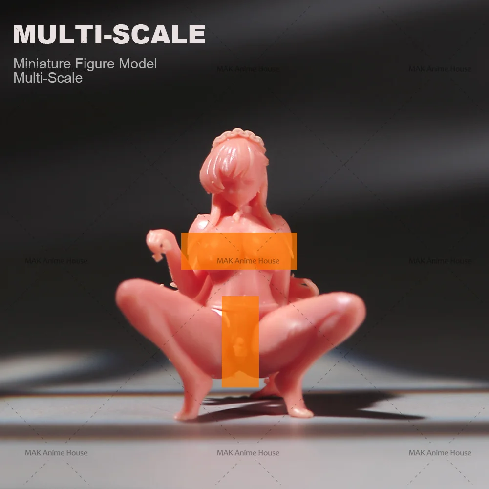 3D Print Miniature 1/87 1/64 1/43 1/24 Slave Girl Figure Diorama Model Doll DIY Creative Photography Scene Props Toys