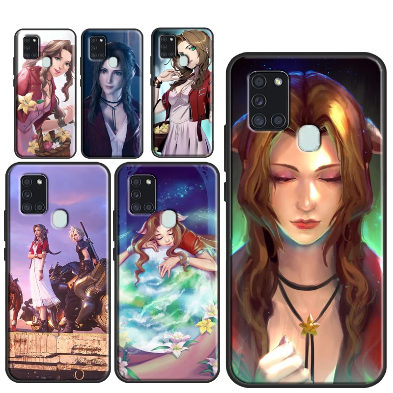 Aerith Gainsborough Final Fantasy Case For Samsung Galaxy A54 A34 A14 A51 A71 A50 A52S A12 A22 A32 A52 A53 A33 A13 Cover Coque