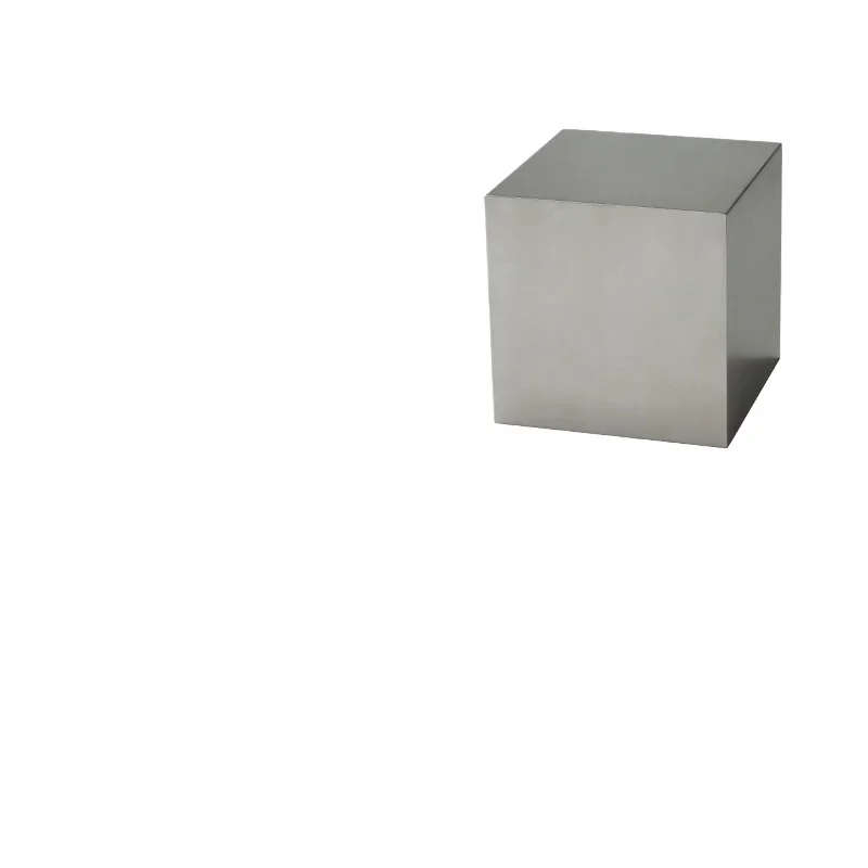 

Creative stainless steel square side few, home living room sofa side few storage