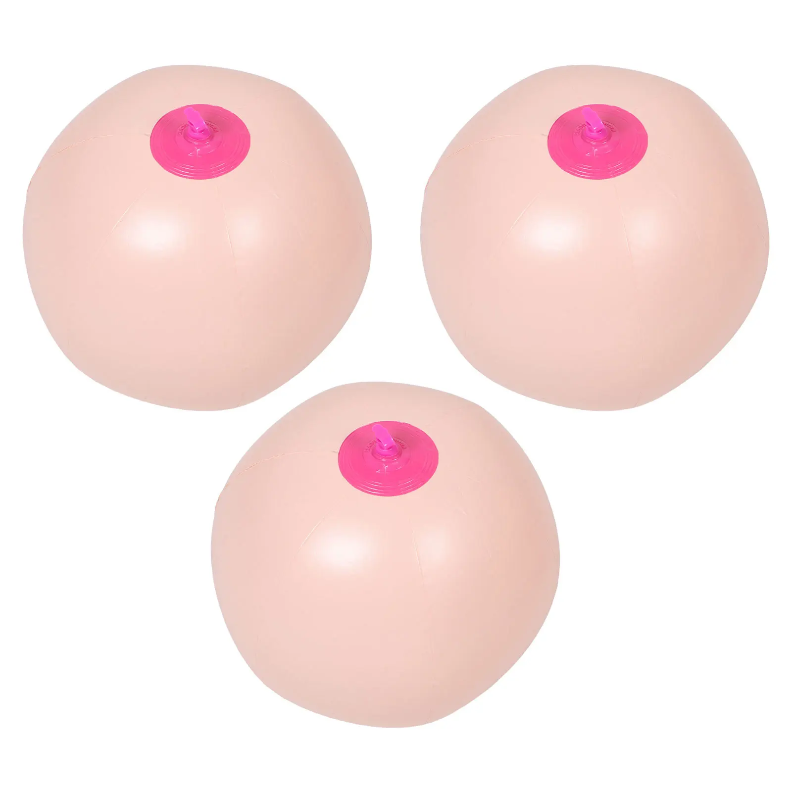 3 palloni da spiaggia gonfiabili estivi da 22 cm in PVC, gonfiaggio e sgonfiaggio rapidi, impugnatura liscia per feste in piscina all'aperto e riunioni in spiaggia