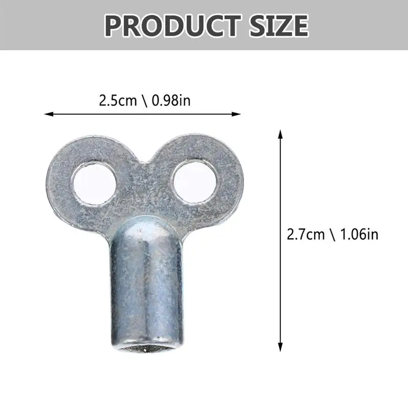 6/8pcs Radiator Valve Key Faucet Key Radiator Water Tap Plumbing Bleeder Key Air Vent Central Heating Tool Heater Wrench