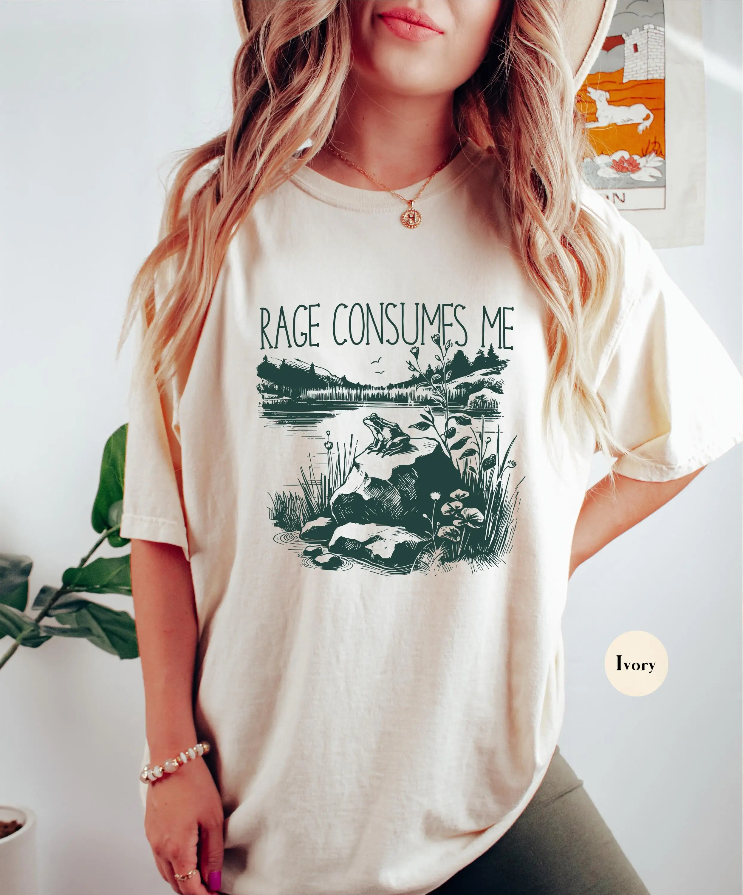 

Rage Consumes Me Frog Comfort Colors T Shirt SweaT Sarcastic Funny Mental Health Unhinged Meme