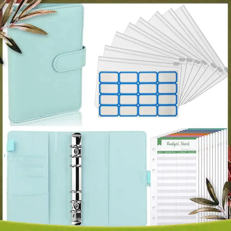 New-Budget Binder, Budget Planner A6, Money Organiser, Money Saving Folder, Money Book With Films, 6 Holes Binder Notebook