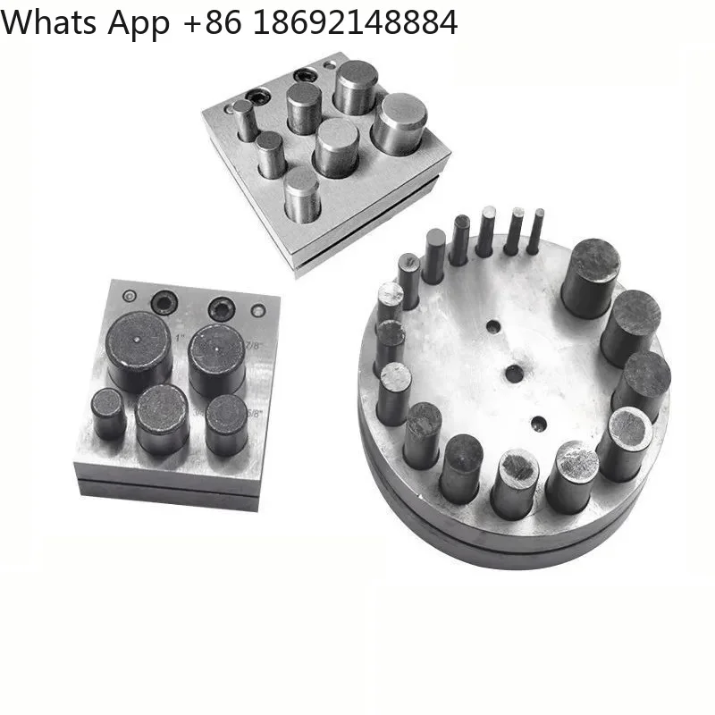 Manual Round Blade Punch for Gold Silver Copper Jewelry Processing 5/17 Hole  Die Nest Anvil Gold Punching Tools