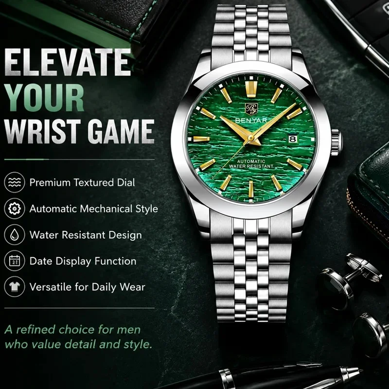 benyar-40mm-men's-mechanical-watch-50m-waterproof-automatic-diving-watch-luxury-fashion-men's-stainless-steel-watch-new