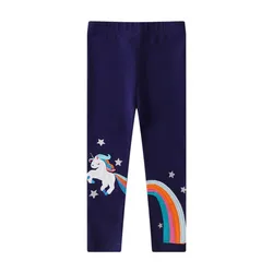 Jumping Meters New Arrival Kids Leggings Pants For Autumn Spring Full Length Toddler Trousers Floral Cute Children's Skinny Pant