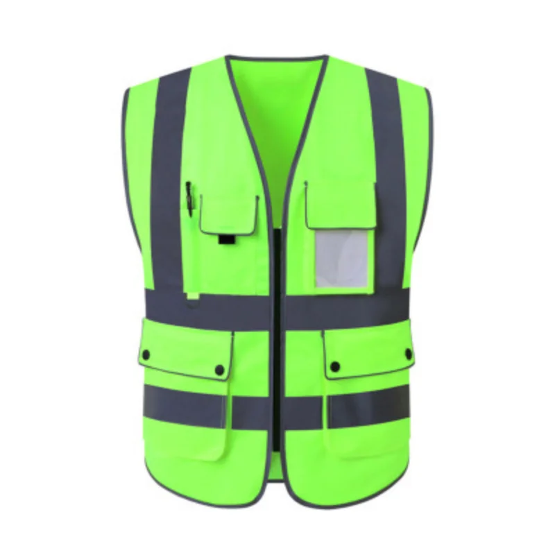 New Multi-pocket Reflective Safety Vest Bright Color Traffic Vest Railway Coal Miners Uniform Breathable Reflective Vest