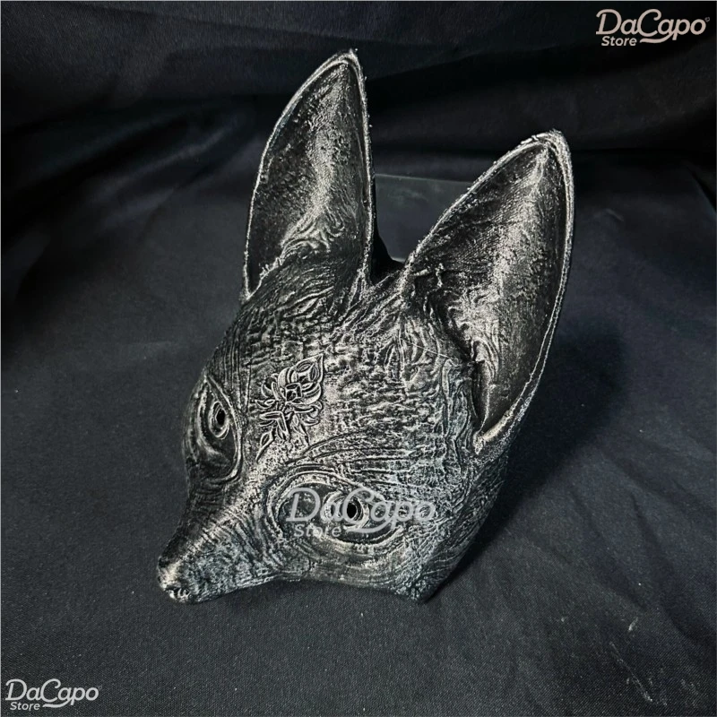 لعبة رعب صامتة ƒ Hill Fox Mask لعبة مخيفة كوسبلاي هيناكو شيميزيو لعب الأدوار الدعامة الوحش الهالوين ثلاثية الأبعاد مطبوعة صلبة ناعمة 2 نمط
